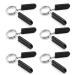 6 pieces 25 mm spring terminals for barbells spring locks for dumbbell bars barbell clamps for gym powerlift cross-fit weightlifting