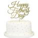 Happy Father's Day Gold Cake Topper Best Dad Father's Day Decoration Fathers Day Party Happy Dada Day Topper(Gold Dad)