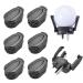Vanknono 6 Pcs Golf Ball Pick Up Retriever Grabber, Foldable Golf Ball Pick Up Claw Sucker Put On Putter Grip
