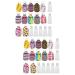 Lurrose 48 STK bottle set key trailer bottle holder Shampoo travel container Key trailer with empty bottles of portable travel bottles Washing detergent NEOPRES 10.5X6CMX2PCs different colors x 2 pieces
