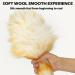 Lambswool Duster with Wooden Handle 21 Inch Anti-Static Duster Flexible Dusters for Cleaning Ceiling Fans Computer Screens Bookshelves Duster Lambswool Duster Dusters 54cm - Buy Online on GoSupps.com