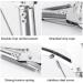 WBTY Snake Tongs Reptile Eel Grabber Catcher Stainless Steel Garbage Clip Wide Jaw Handling Pliers Silver - Buy Online on GoSupps.com