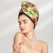Quick-Dry Hair Towel Wrap with Button - Cute Cherries & Ladybirds Design | Perfect Hair Drying Turban - Buy Online on GoSupps.com