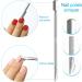 Sularpek 3-in-1 Cuticle Remover Tool Set - Professional Stainless Steel Nail Care Kit for Manicure and Pedicure - Buy Online on GoSupps.com
