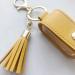 Durratou 30Ml Empty Refillable Plastic with Tassels PU Leather Keychain Holder Gray Black - Buy Online on GoSupps.com