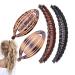 Banana Hair Clip 4 Pieces Double Comb Long Hair Clips Ponytail Hair Comb Banana Hair Comb Vintage Clincher Combs Fishtail Hair Clip Combs for Thick Hair and Fine Hair