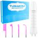 Tumakou high frequency stab face - purple high frequency device acne for skin tightening wrinkle reduction acne treatment - skin therapy device - facial massage device with 4 argon rods Violet 4PCs