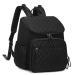 LORADI Large Capacity Diaper Bag Backpack with Storller Clips Water Resistant Travel Backpack with Anti-Theft Pocket Black
