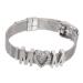 CALLARON 2 Pcs Mother's Day Bracelet Sterling Silver Chains for Women Sterling Silver Necklace Trendy Bracelets for Women Fashion for Women Birthday Gift Jewelry Miss Stainless Steel Grace 21.5X2CM Silver