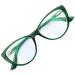 Sanico fashionable reading glasses CAT-Eye sealing thickness 1.0 2.0 2.5 3.5 dioptria I visual aid modern reading aid i reading glasses women glasses 1.0 1.5 2.5 3.5 model Andes Green 2.5 Dioptries