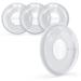 Navari's milk rabbit shells silent 4 pieces - 4x breast shells absorption shells breast milk breastfeeding inserts breast milk storage - BPA -free leak -proof
