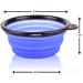 COMSUN Collapsible Dog Bowl - Portable Travel Pet Food & Water Dish with Carabiner (Green/Blue) - Buy Online on GoSupps.com