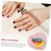  FRCOLOR 2 Pieces Palette Pigment Tray for Nails Resin Tray Nail Polish Tray Beauty Manicure Mixing Tray Nail Art Mix Cosmetic Decorations - Buy Online on GoSupps.com