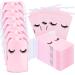 MAGEFY 50 Pieces Eyelash Aftercare Bags with Drawstring Portable Eyelash Bags Gift Eyelash Packaging Bag for Lashes Business for Girls Women (Pink 6 x 4 Inches)