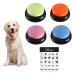 4 pieces of dog buttons for pets communication buttons buzzer with recording function sound button speaking buttons for dogs cats training family games