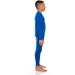Bodtek Boys Thermal Long Underwear Set - Fleece Lined Long Johns for Kids | Royal Blue Medium - Buy Online on GoSupps.com