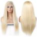 Allove 613 Blonde Lace Front Wig 16 Human Hair Pre Plucked T Part Straight Wig with Baby Hair - 10a Brazilian Hair for Black Women - Buy Online on GoSupps.com