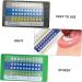 Buy Healifty 20-Piece Tooth Color Scale Set | PVC Bleached Color Chart for Accurate Tooth Shade Matching - Buy Online on GoSupps.com