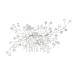 KINDOYO Bridal Hair Clip Comb - Rhinestone Pearl Hair Comb Slides Hair Pins Wedding Prom Birthday Party Hair Accessories Headpiece Hair Clips Silver