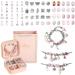 Gaoxyima Charm Bracelet Making Kit for Girls - 66 Piece Jewelry Set for Ages 6-12 - Arts and Crafts Gift Box for Birthday and Christmas - Pink - Buy Online on GoSupps.com
