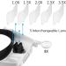 Headband Lighted Magnifying Glasses with LED Light - Handsfree Head Mount Magnifier Loupe for Close Work, Sewing, Crafts, Reading, Jewelry Repair - 1.0X to 14.0X Magnification - White - Buy Online on GoSupps.com