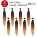 Xtrend 26 Inch Ez Braids - 8 Packs Ombre Easy Braiding Hair Extensions for Box Braids | Itch Free Water Setting Synthetic Fiber | 1B/30/26 Inch - Buy Online on GoSupps.com