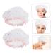 FOMIYES 2pcs Satin Hair Bonnet Shower Caps for Women - White | Hair Scarves for Women | Bath Hats 27X25X2CM - Buy Online on GoSupps.com