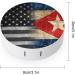 Vintage Black Ameriacn Cuban Flag Round Case For Contact Lens Kit Storage Box with Mirror Printed - Buy Online on GoSupps.com
