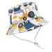 XYIYI Kids Bucket Hat Adjustable Sun Hats Breathable Beach Hat for Boys Girls 12-24 Months Yellow Excavator