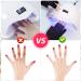 2 Pairs UV Gloves for Gel Nails UV Nail Light Lamp Manicure Dryer Professional Protection Gloves Fingerless Glove Shield Hands for Nail Art Skin Care Gel Manicure Dryer Outdoor Use for Women - Buy Online on GoSupps.com