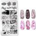 Onsinic Marble Pattern Nail Stamping Plates Stainless Steel Nail Art Design Templates for Creative Nail Designs | International Shipping Available - Buy Online on GoSupps.com