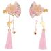 FRCOLOR 2Pcs Japanese Tassel Kimono Flower Hairpins - Traditional Duckbill Hair Barrettes for Women & Girls - Buy Online on GoSupps.com