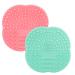 G2PLUS 2 Pieces Brush Cleaning Pad Silicone Brush Cleaner Make Up Brush Cleaning Mat Portable Washing Tool for Make up Brushes