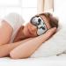 Black and White Cow Print Unisex Sleep Eye Mask | Soft Comfort Eye Shade for Travel Yoga & Shift Work - Buy Online on GoSupps.com