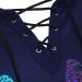 Bigfanshu Women's Long Sleeve Butterfly Printed Hoodie Tops Lace Blouse Female Clothes Colorful Plus Size Pullovers Blue - Buy Online on GoSupps.com