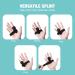 Trigger Finger Splint - Support Brace for Pain Relief Alleviating Locked & Bent Fingers Tendonitis & Stiffness - Adjustable Knuckle Wrap - Black - Buy Online on GoSupps.com