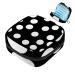 Menstruation pad bag with zipper women's napkin bag tampons collection bags for women and girls (modern white black dots) Color 10