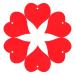Adorable Red Heart Wooden Pendants Perfect for Crafts Weddings and Home Decoration