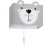 Dalber children's wall lamp children's lamp wall light children's room Little Teddy Bear Animals grey 64578 E27