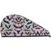 Halloween Bats Grey Print Coral Velvet Hair Towel Wrap - Absorbent Dry Cap for Women | Perfect for Wet Hair Swimming Pool & Spa - Buy Online on GoSupps.com