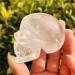 Natural Crystal Rough 1 Piece White Natural Quartz Crystal Skull Carving Statue Stones - Buy Online on GoSupps.com