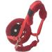 Majestic Ally Mink Fleece Padded Wicker Muzzle Halter (Red) - Breathable Comfort for Pets | International Shipping Available - Buy Online on GoSupps.com