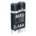 Ansmann 1x2 NiMH batterie 1100 Micro AAA 1050 mAh