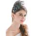 Aukmla Green Peacock Feather 1920s Flapper Headband with Rhinestones - Hair Accessories for Women and Girls - Buy Online on GoSupps.com