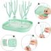 Alices Baby Bottle Drying Rack High Capacity Bottle Dryer Easy Clean Storage Bottle Holder for Bottles Teats Cups Pump Parts and Accessories Green - Buy Online on GoSupps.com
