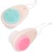 FRCOLOR Pack of 8 Double-Sided Facial Cleansing Brush Face Scrub Scrubber Silicone Facial Cleanser Handle Facial Brush Bathroom Accessories Painted - Buy Online on GoSupps.com