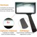 High-Resolution Handheld Magnifying Glass - 4x Enlargement Scratch-Resistant Lens for Reading & Hobbies - Ideal for Seniors - Buy Online on GoSupps.com
