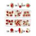 JERCLITY 30-Piece 3D Luxury Gold Nail Charms Red Rhinestones for Nails - Nail Art Decoration Accessories - Buy Online on GoSupps.com