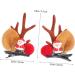 Beatifufu 6 Pairs Christmas Hair Clips Antlers Hair Pin Reindeer Ear Hair Clips Christmas Party Costume Hair Clips Christmas Hair Barrettes Holiday Hair Clips Iron Mushroom Child Pine Cones - Buy Online on GoSupps.com