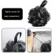 TAORANJU Bath Loofah Sponge - 3 PCS Exfoliating Shower Puff Large Black Mesh Ball Body Scrubber for Ultimate Cleanliness - Buy Online on GoSupps.com